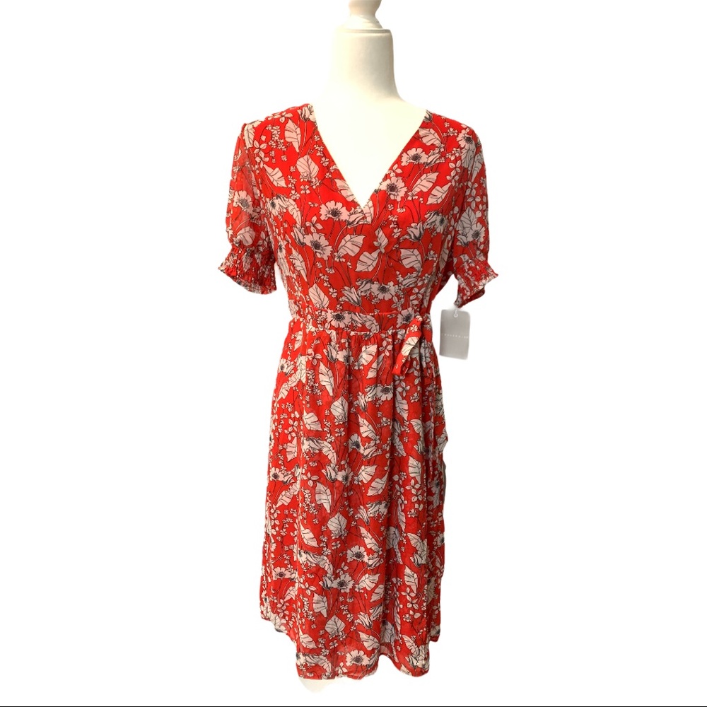 NWT Faux Wrap Floral Dress